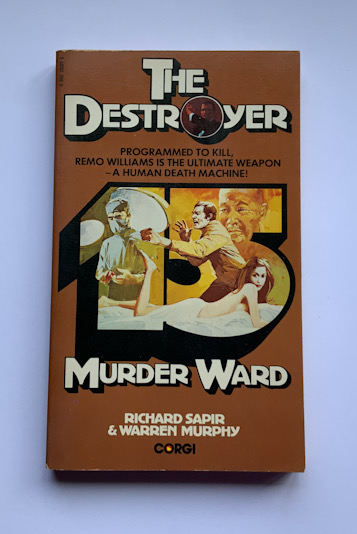 THE DESTROYER MURDER WARD British Pulp fiction book 1976